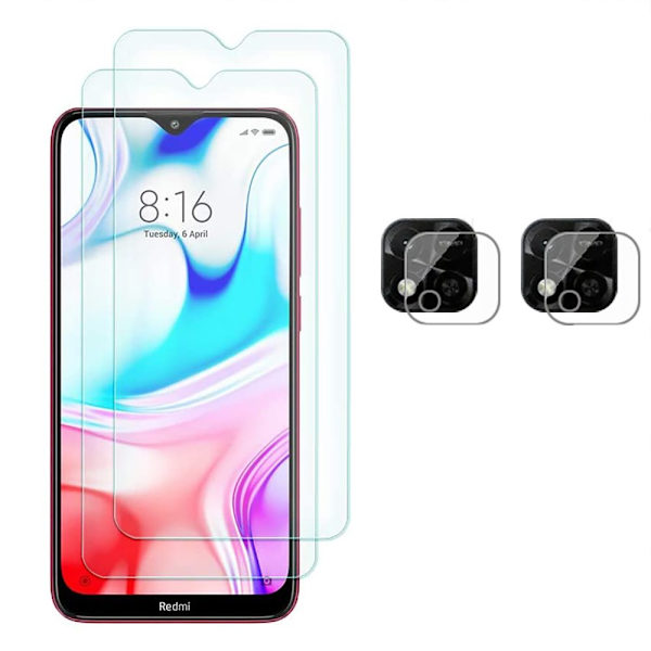 Xiaomi Redmi 9C NFC Sk�rmskydd och Kameralinsskydd Transparent