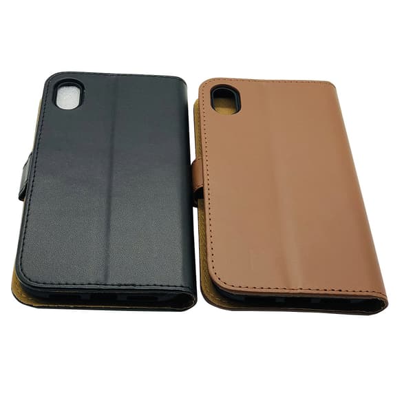 Plånboksfodral i Läder för iPhone XS MAX (TOMKAS) Brun Brun