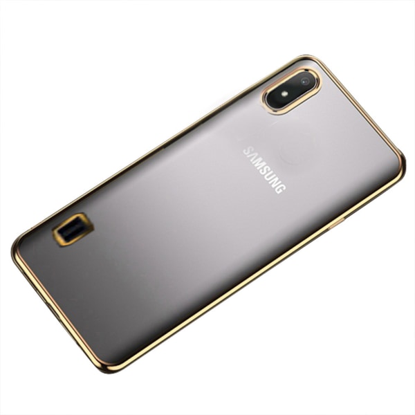 Samsung Galaxy A10 - Tyylikäs suojaava silikonikuori FLOVEME Guld