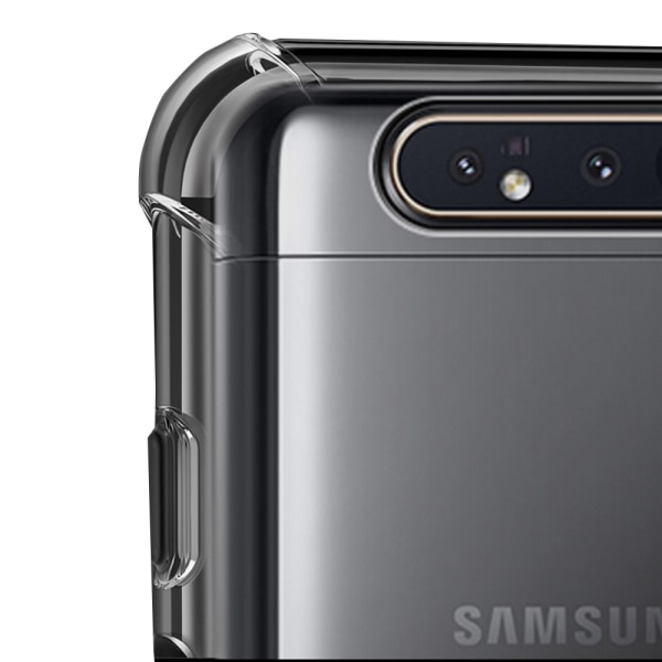 Stødabsorberende silikonecover (FLOVEME) - Samsung Galaxy A80 Transparent/Genomskinlig