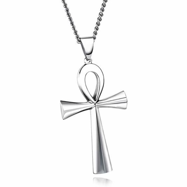 Egyptiskt Kors-Halsband Silver