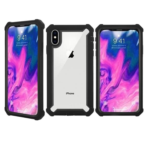 iPhone XR - Effektfullt EXXO Skyddsfodral med Hörnskydd Blå Blå