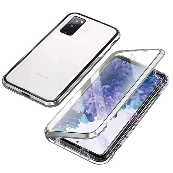 Samsung Galaxy A52/A52S - Beskyttende magnetisk dobbeltskall Silver