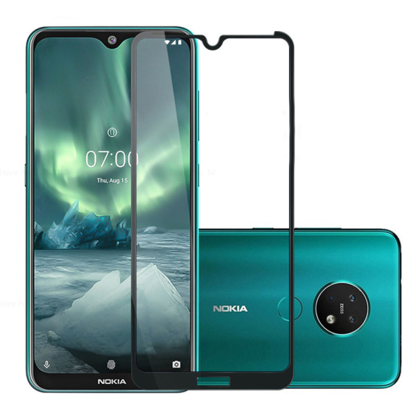 Nokia 6.2 10-PACK Skärmskydd 2.5D 9H 0,3mm HD-Clear Svart Svart
