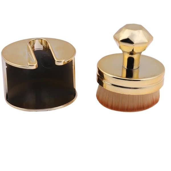 Oval Makeupborste perfekt för Foundation / Löspulver Silver Silver
