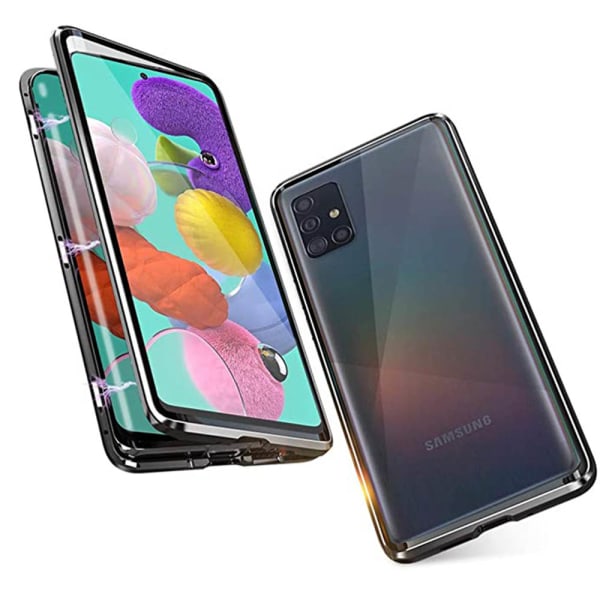 Samsung Galaxy A71 - Full Cover Magnetic Cover Svart
