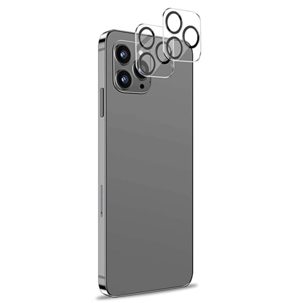 2-PACK iPhone 12 Pro Max højkvalitets kameralinsecover Transparent/Genomskinlig