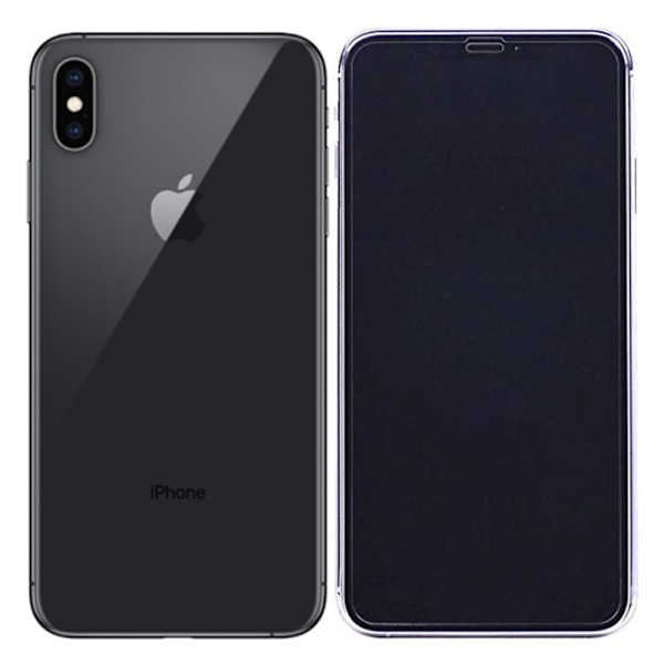 iPhone XS Max ProGuard Skärmskydd 3D Aluminiumram (ORIGINAL) Röd