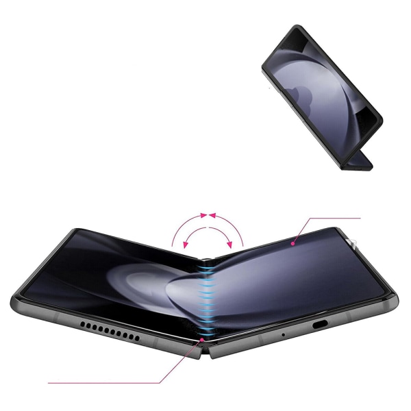 Samsung Galaxy Z Fold 5 - 1 Set Hydrogel Näytönsuoja Päänäyttö+B Transparent