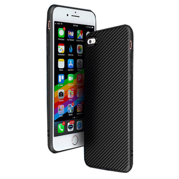 iPhone 5/5S/5SE - Beskyttende Carbon Shell Svart