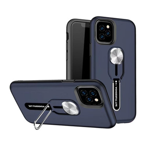 iPhone 12 Pro Max - Stilsäkert Skyddande Skal med Hållare Silver