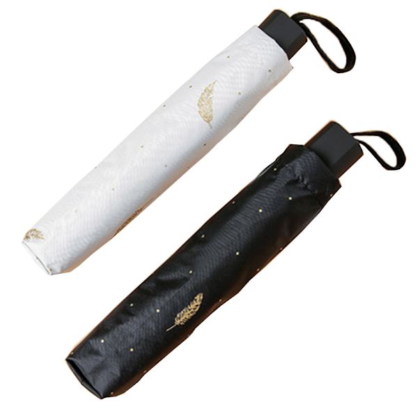 Praktiskt & Hållbart Paraply (Golden Feather) Vit