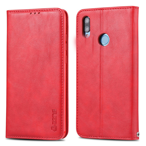 Profesjonelt retro lommebokdeksel - Huawei P Smart 2019 Röd