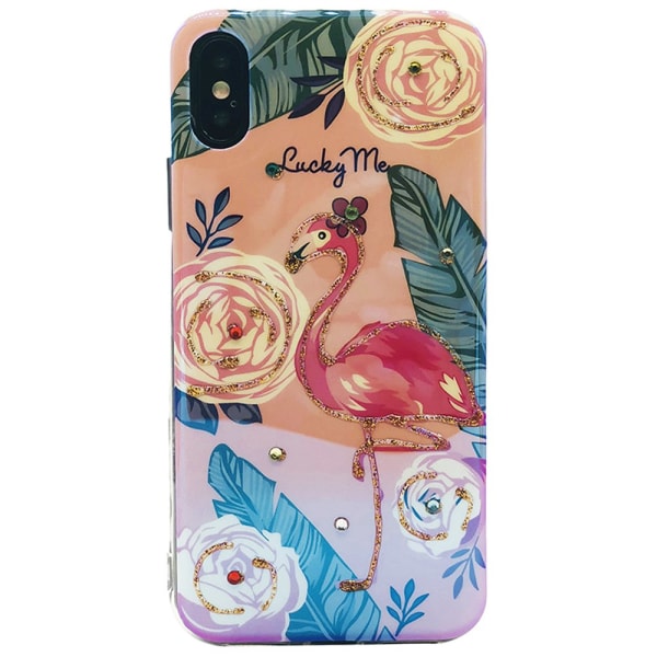 iPhone X/XS - Silikondeksel Holiday (Pretty Flamingo)