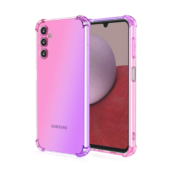 Samsung Galaxy A24 4G - Stilrent Skyddande Silikon Skal Rosa/Grön