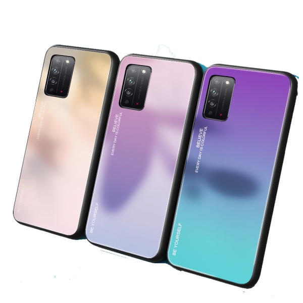 Huawei P40 - Gennemtænkt Nkobee beskyttelsescover Lila/Blå