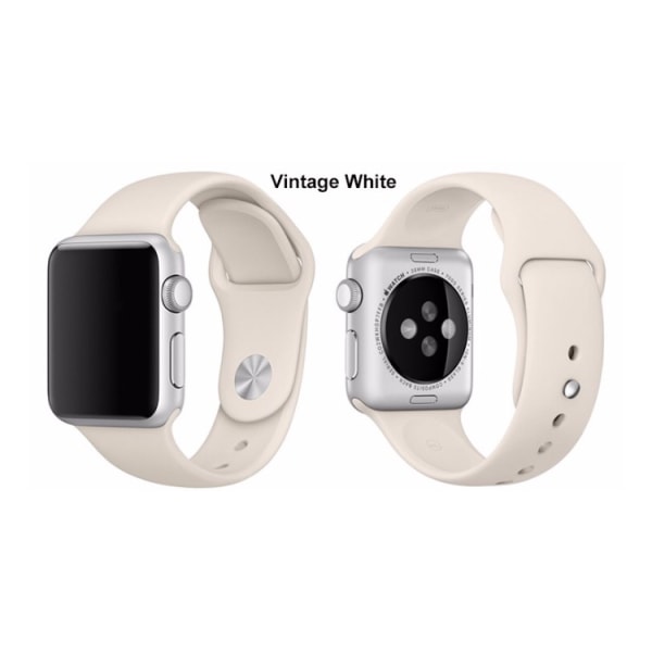 Apple Watch 42mm - LEMANin silikoniranneke (alkuperäinen) Mörkgrå M