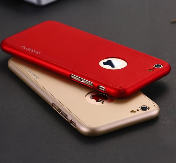 Stilrent Skyddsfodral för iPhone 6/6S (Fram och bak) GULD Guld