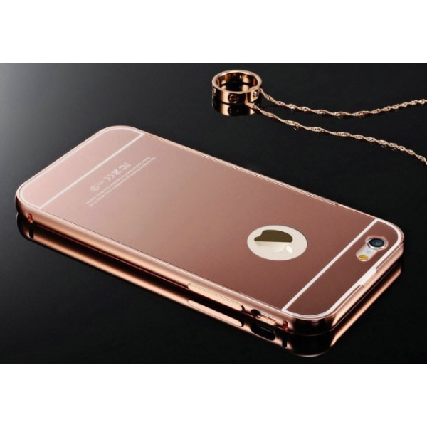 iPhone 6/6S - Elegant deksel fra LEMAN (aluminiumsramme) Svart Svart