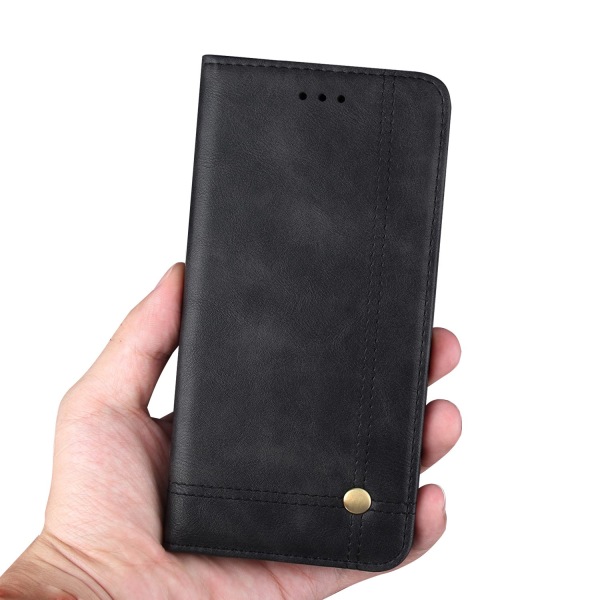 LEMANS populært Wallet cover til Huawei P20 Mörkbrun