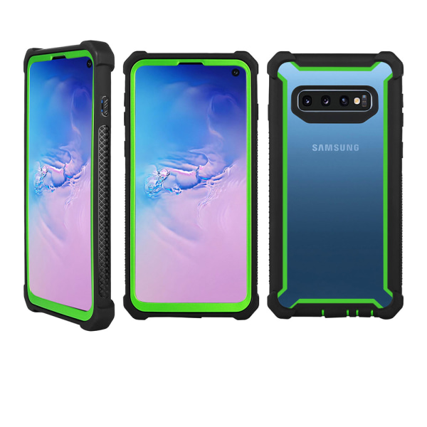 Samsung Galaxy S10e - Professionel EXXO Beskyttelsesetui Hjørnebeskyttelse Grön