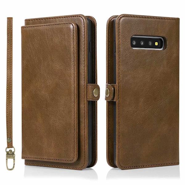 Samsung Galaxy S10 Plus - Smart Effective Wallet Cover Mörkblå