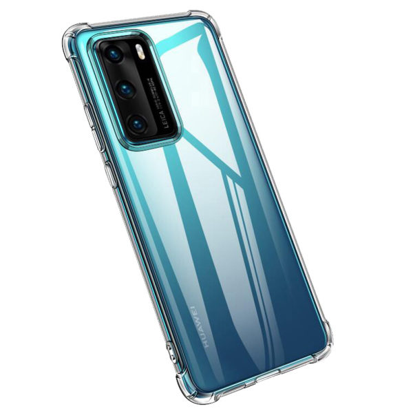 Huawei P40 - Stötdämpande Floveme Silikonskal Transparent/Genomskinlig