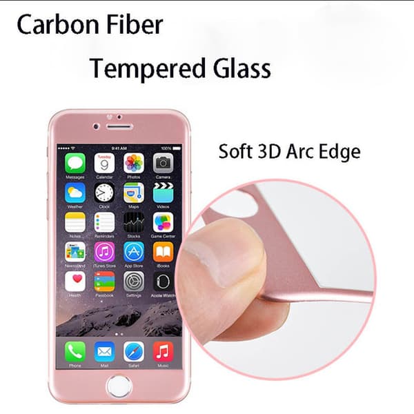 iPhone 7 Plus (2-PACK) ProGuards Carbon-Skärmskydd 3D Svart