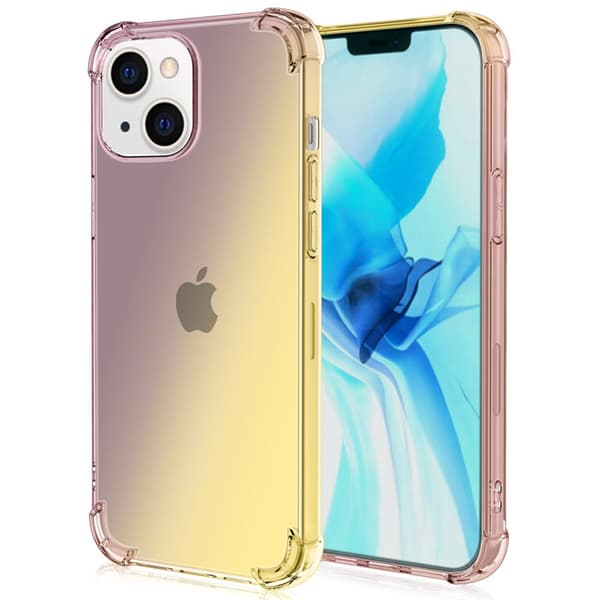 iPhone 13 - Stilsäkert Stötdämpande FLOVEME Skal Blå/Rosa