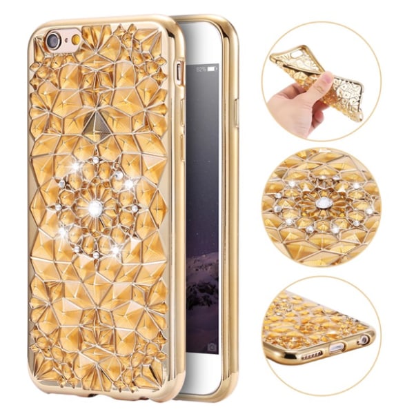 iPhone 6/6S - Exklusivt Stilrent Skal "Diamond-serie" Genomskinlig