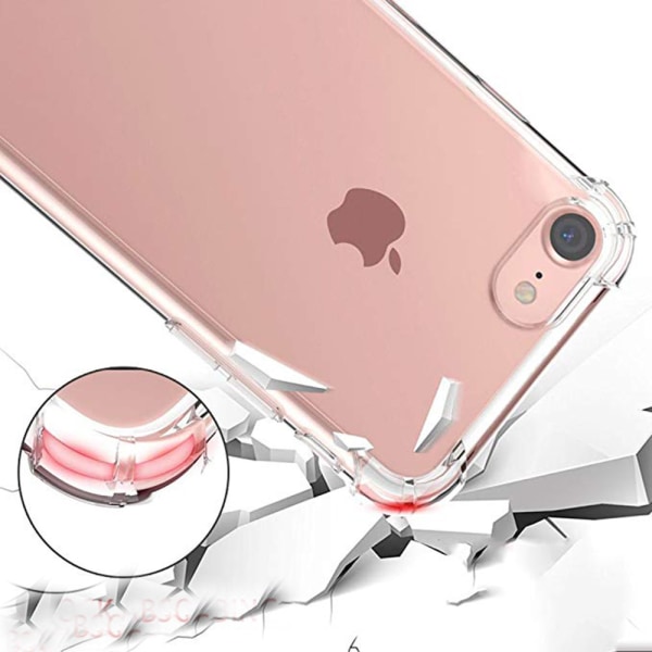 iPhone 8 - Suojakuori (paksu kulma) Silikoni FLOVEME Transparent/Genomskinlig