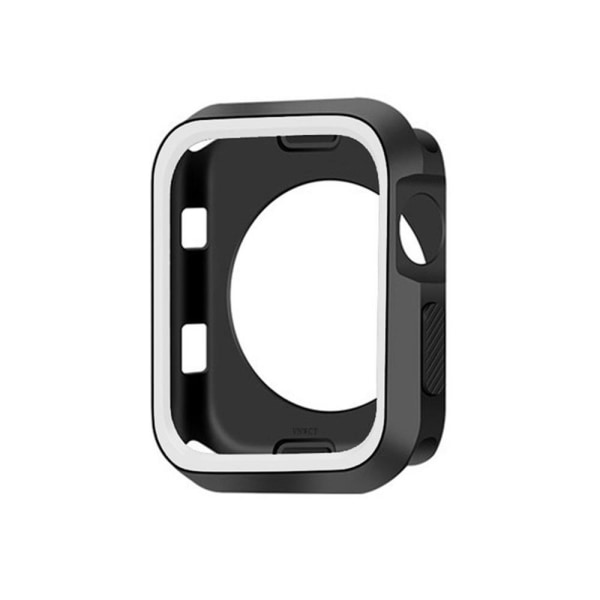 Skyddande TPU Skal - iWatch Serie 1/2/3 Svart/Vit 42mm