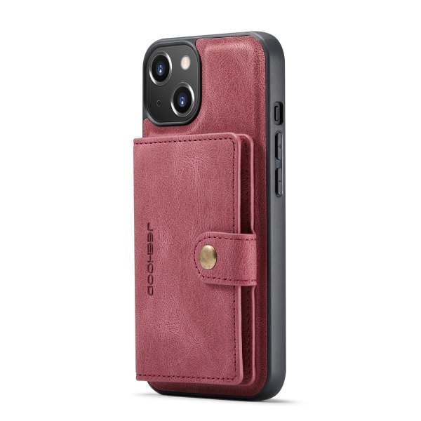 iPhone 13 Mini - Stilrent Skal med Korthållare Roséguld