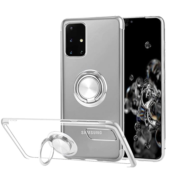 Elegant Silikonskal med Ringh�llare - Samsung Galaxy A71 Röd