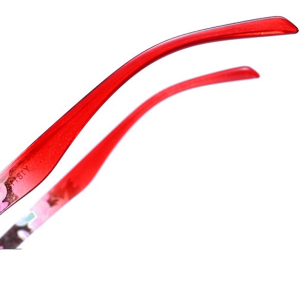 Klassiska Läsglasögon (Blommiga) Röd +1,5
