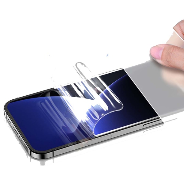 3-PACK iPhone 13 Hydrogel näytönsuoja 0,3 mm Transparent/Genomskinlig
