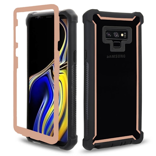 Samsung Note9 - Professionellt EXXO Skyddsfodral med Hörnskydd Roséguld