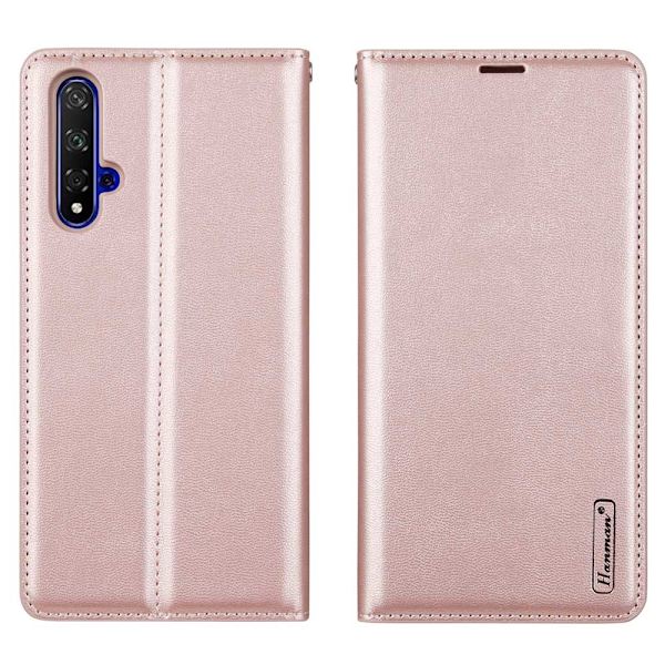 Huawei Nova 5T - Professionellt Plånboksfodral (Hanman) Rosaröd