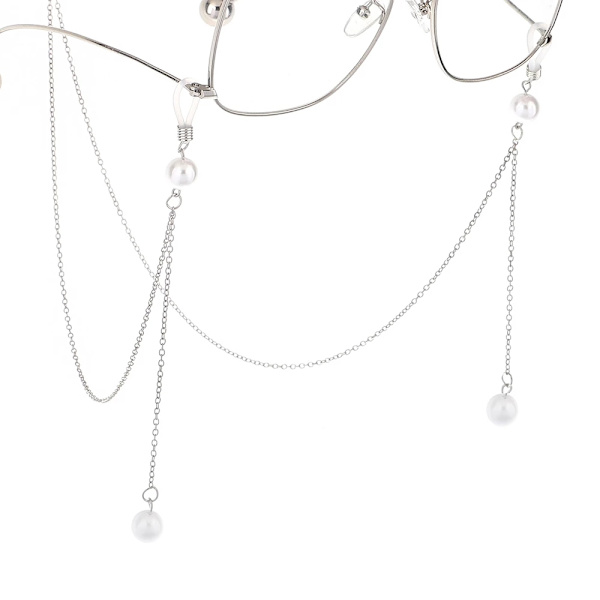Elegant & Hållbart Glasögonsnöre (Senilsnöre) Silver