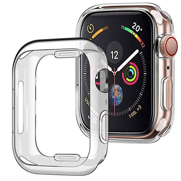 Skyddande Apple Watch Series 1/2/3 Silikonskal Transparent/Genomskinlig 42mm
