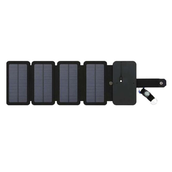 Praktisk Solcelle Survival Powerbank oplader 6 Paneler