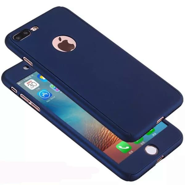 iPhone 7 Plus - Beskyttende stilfuld dobbeltskal (FLOVEME) Silver