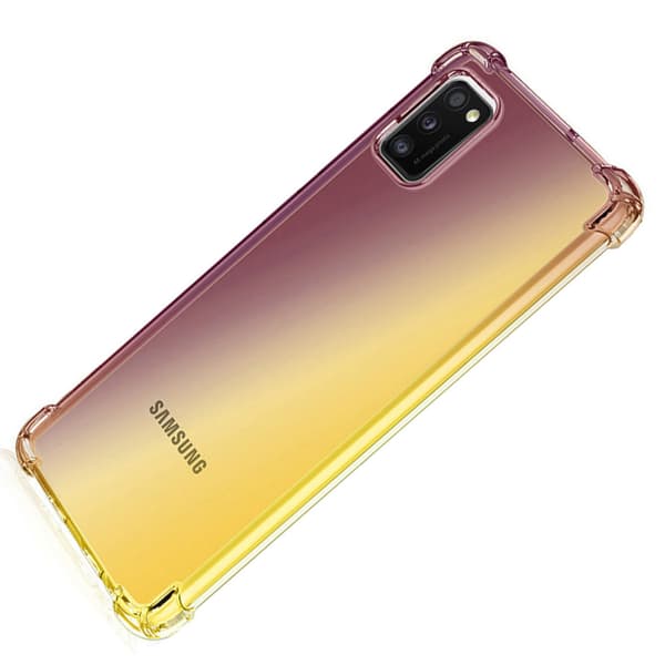 Tyylikäs silikonikuori - Samsung Galaxy A41 Blå/Rosa