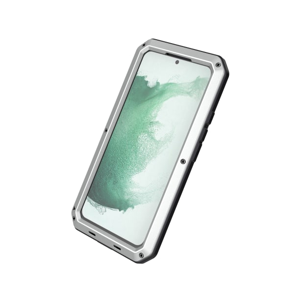 Samsung Galaxy S21 FE - Skyddande HEAVY DUTY Aluminiumfodral Silver