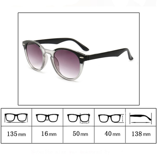 Smarte solbriller med styrke! (1,0 til 4,0) Blå +2,5