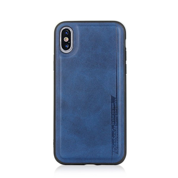 iPhone X/XS - Genomtänkt Slittåligt Skal Blå Blå