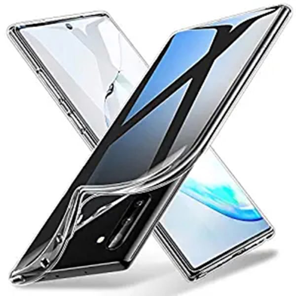 Samsung Galaxy Note 10 - Gjennomtenkt Floveme silikondeksel Transparent/Genomskinlig
