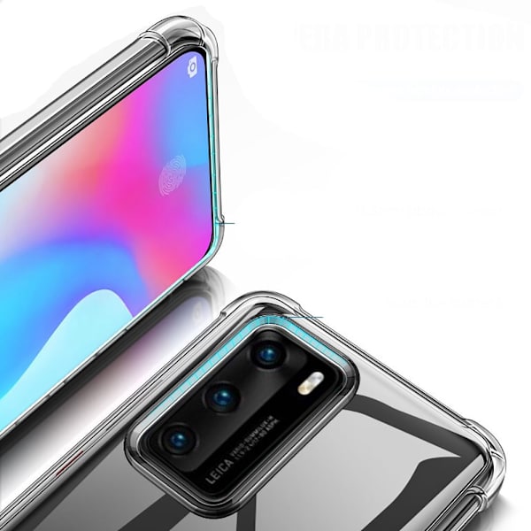 Genomtänkt Skyddsskal - Huawei P40 Transparent/Genomskinlig