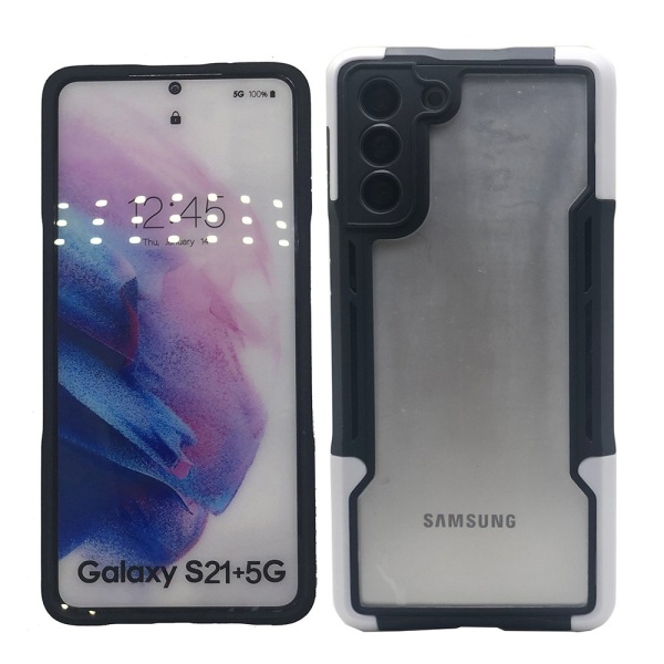 Samsung Galaxy S21 - Gennemtænkt stilfuldt beskyttelsescover Blå