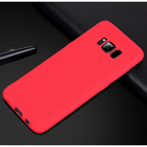 Samsung Galaxy S8 PLUS glatt silikondeksel (NKOBEE) Rosaröd Hot Pink